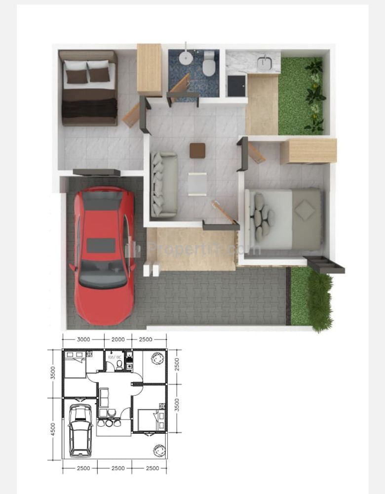 Dijual Perumahan Cluster Az-Zahra Blok A di Jl. Jakarta Bogor Baru, Bogor