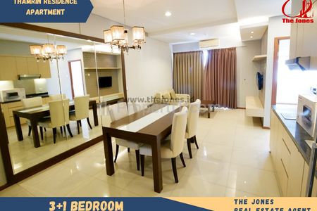 Disewakan Apartemen Thamrin Residence 3+1 Kamar Furnished