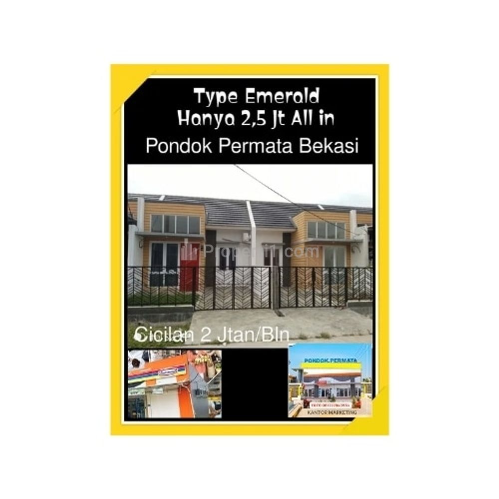 Dijual Rumah Murah Modern Pondok Permata Babelan Bekasi Type Emerald