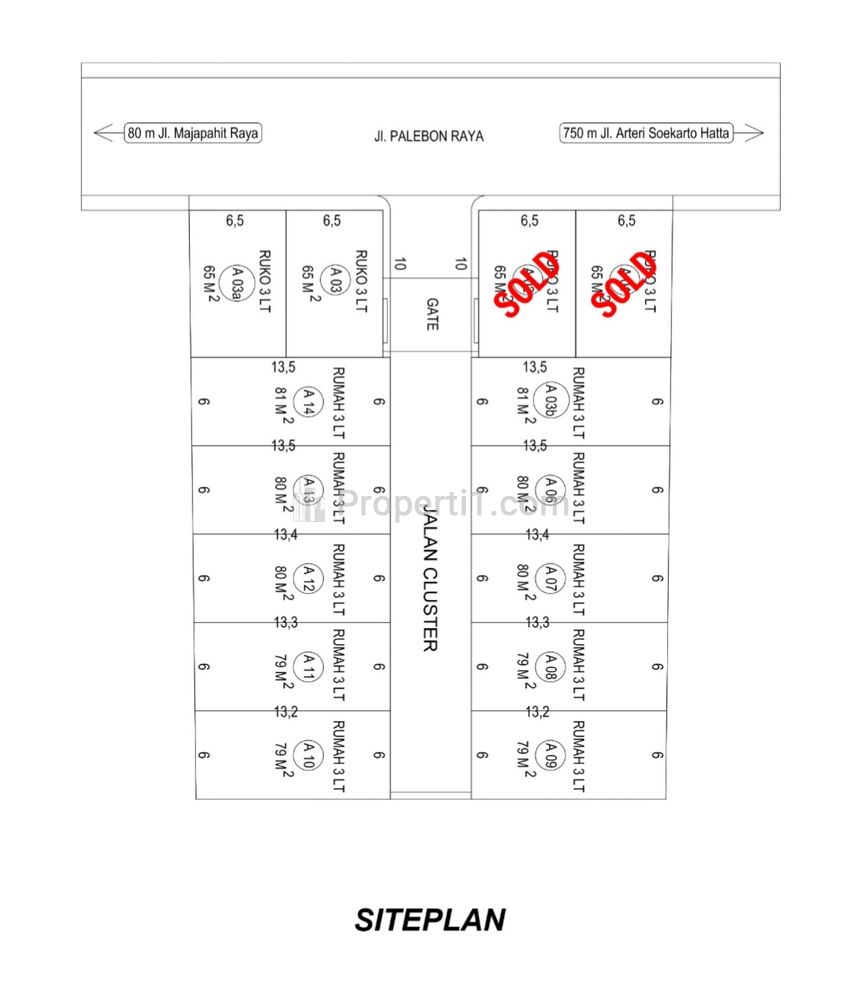 Dijual Segera Ruko Baru 3 Lantai di Palebon Dekat Jln. Raya Majapahit, Semarang