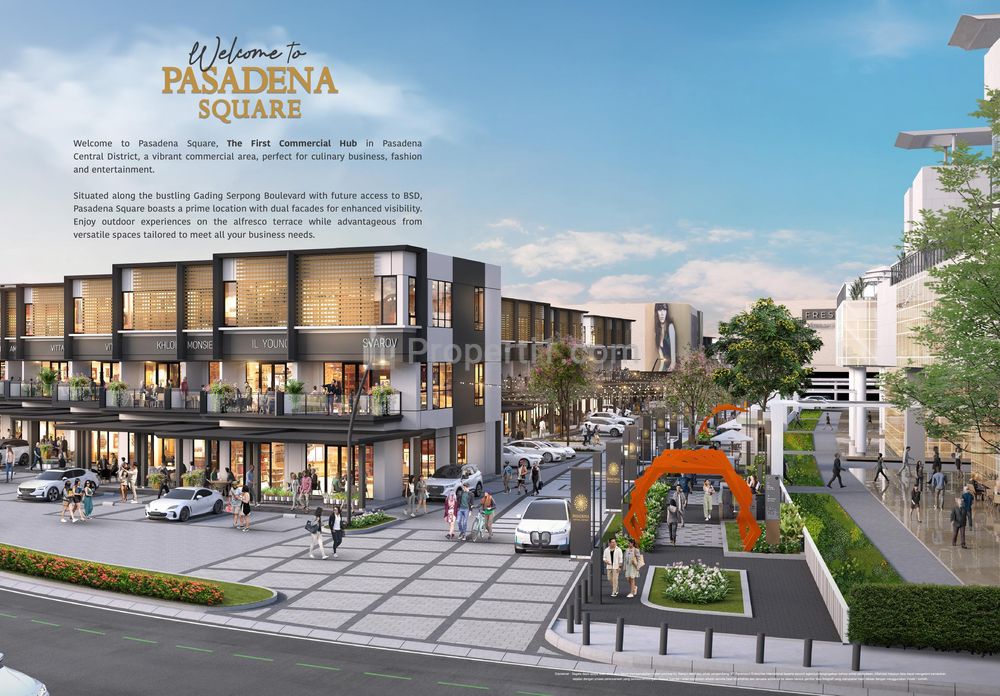 Dijual Ruko Kawasan Ramai di Gading Serpong Tangerang - Pasadena Square North