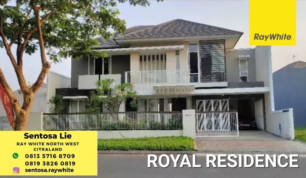 Dijual Rumah Royal Residence Surabaya, Strategis Hadap Jalan Raya Utama, Full Furnished, Modern, Dekat Citraland, Pakuwon Indah, Graha Family
