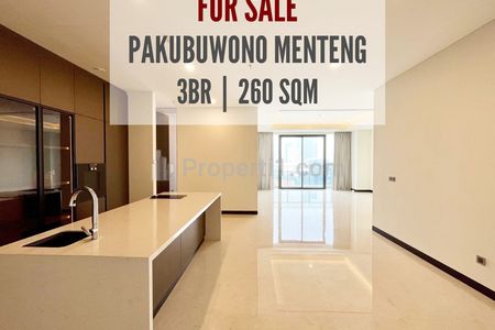 Apartemen Pakubuwono Menteng Dijual, High Floor, Nice View, Facing South East, Direct Owner Yani Lim 08174969303