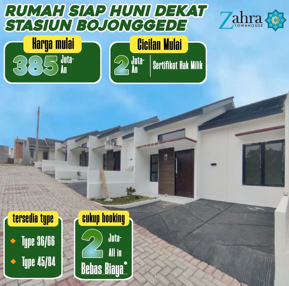 Dipasarkan Rumah Siap Huni Dekat Stasiun Bojonggede Bogor | DP 0%