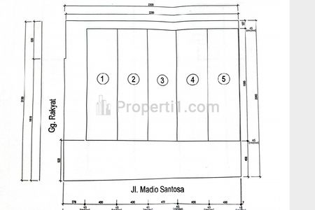 Jual Tanah / Lahan di Jln Madio Santoso Medan