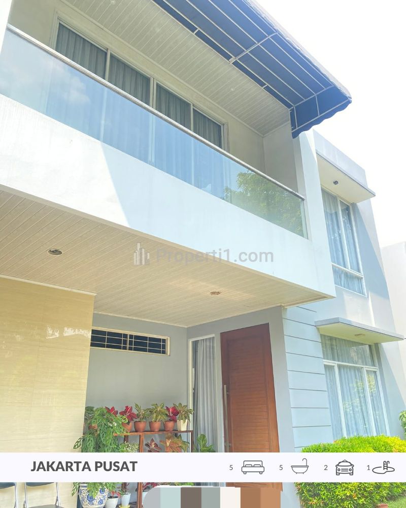 Jual Rumah Siap Huni Ada Kolam Renang di Menteng, Desain Modern, Dekat Sudirman, Thamrin, Tanah Abang, Jakarta Pusat