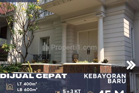 Dijual Rumah Luxurious di Pinggir Jalan Utama Kebayoran Baru Jaksel 