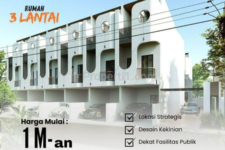 Dijual Rumah Modern 3 Lantai Strategis di Utan Kayu, Matraman, Jakarta Timur