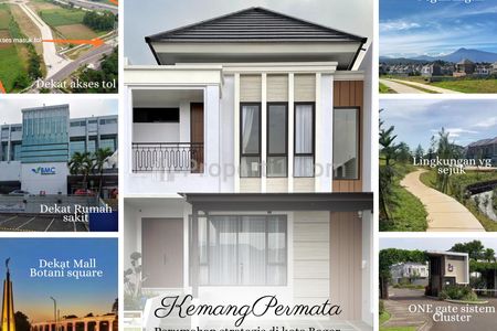 Rumah Dijual di Bogor Dekat Akses Tol Summarecon, Perumahan Kemang Permata