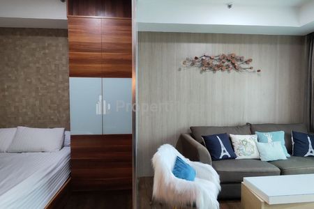 For Rent / Disewakan Apartemen Studio di Kemang Village Luas 43m2 Full Furnished with Balcony