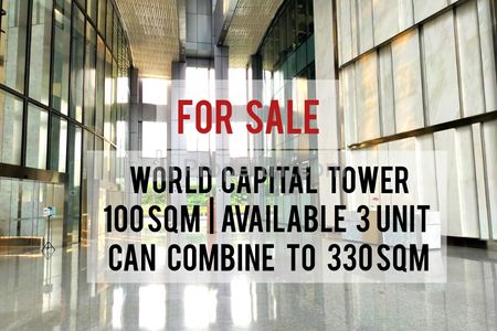 Jual Termurah Kantor WCT World Capital Tower – Very Below Market Price, 100 sqm, Available 3 Unit, Can Combine 330 sqm, Direct Owner