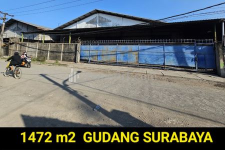 Dijual Gudang Luas Tanah 1472 m2 di Margomulyo Indah Surabaya - Akses Kontainer 40 Feet + Ruang Kantor