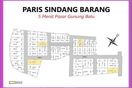 Dijual Kavling Paris Sindang Barang Bogor, Pecah SHM, Cicilan 12 x Tanpa BUNGA.