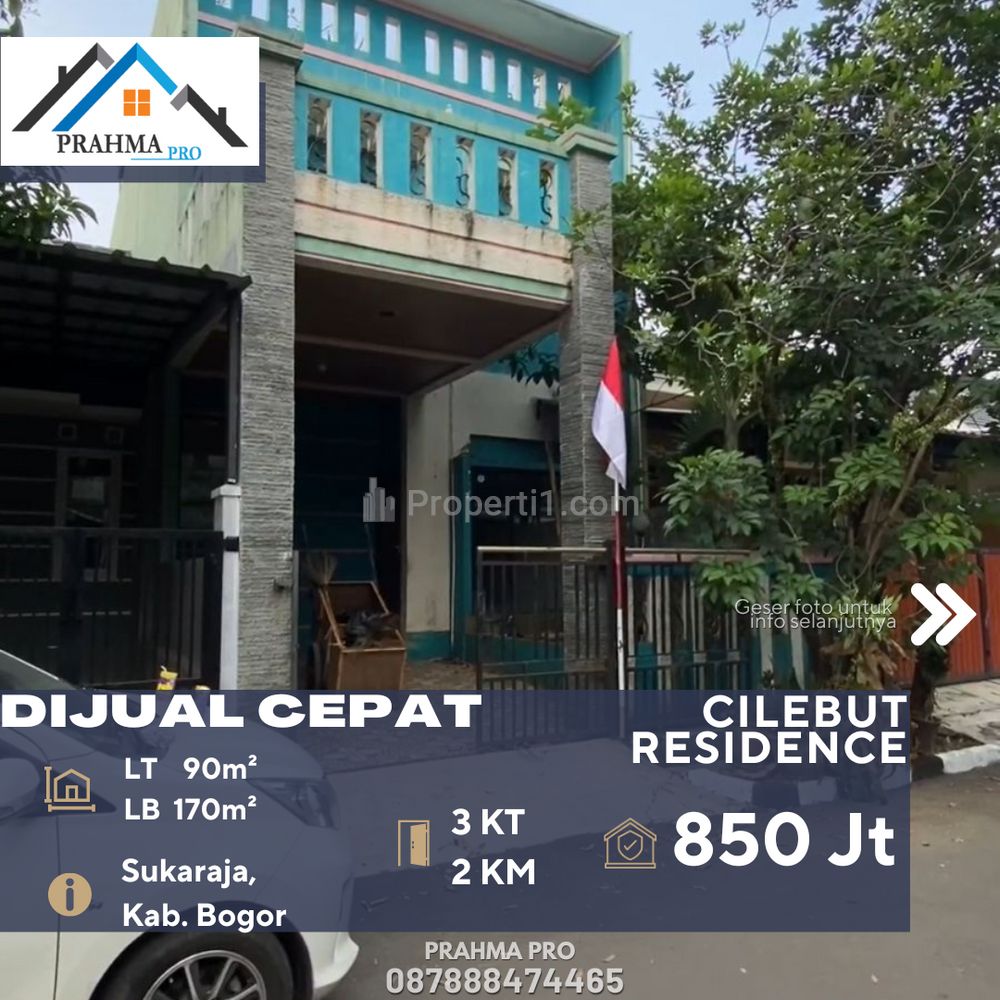 Dijual Rumah Dalam Perumahan dengan View Gunung di Daerah Sukaraja Bogor