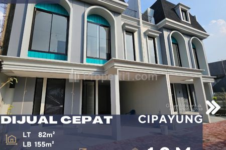 Dijual Rumah Townhouse Lokasi Sangat Strategis di Bambu Apus Cipayung Jakarta Timur