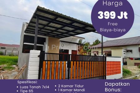 Dijual Rumah Baru Cluster Jala Pesona Maiteg di Marelan Medan