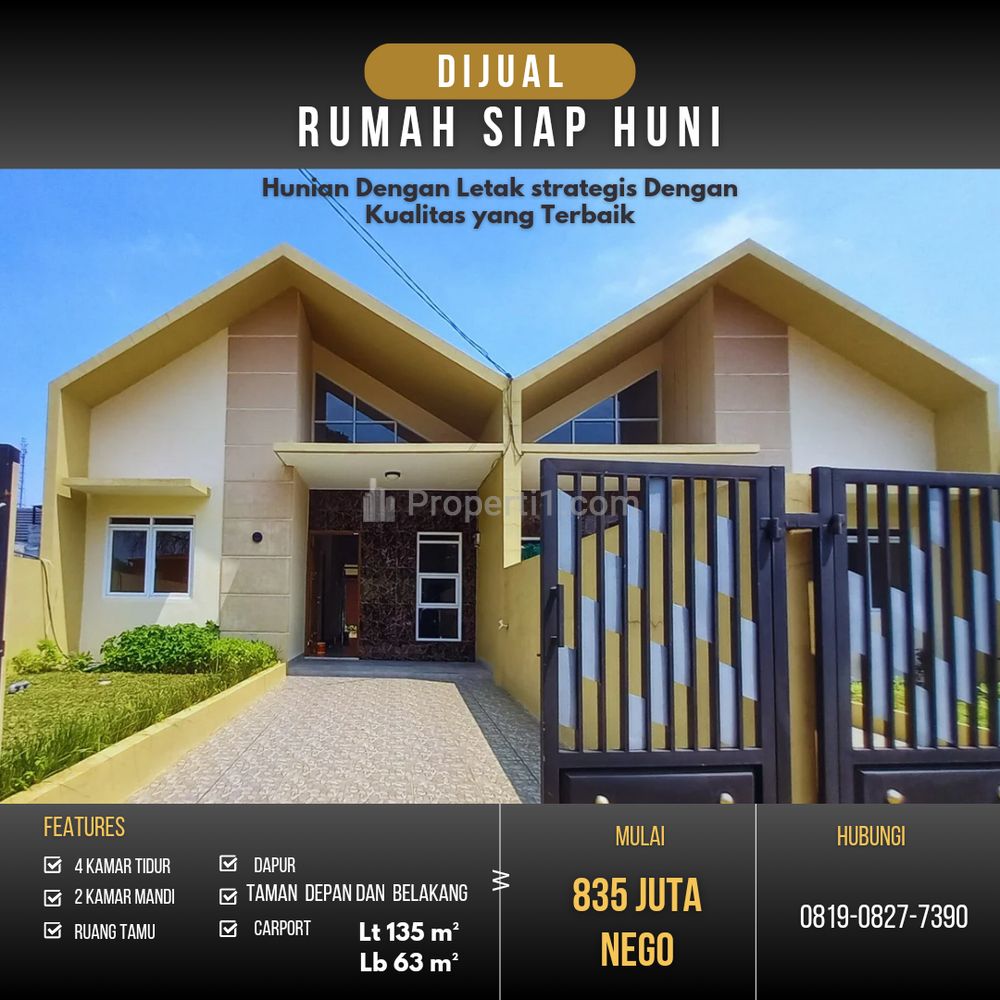 Jual Rumah KPR Siap Huni Dekat Stasiun Citayam Bogor