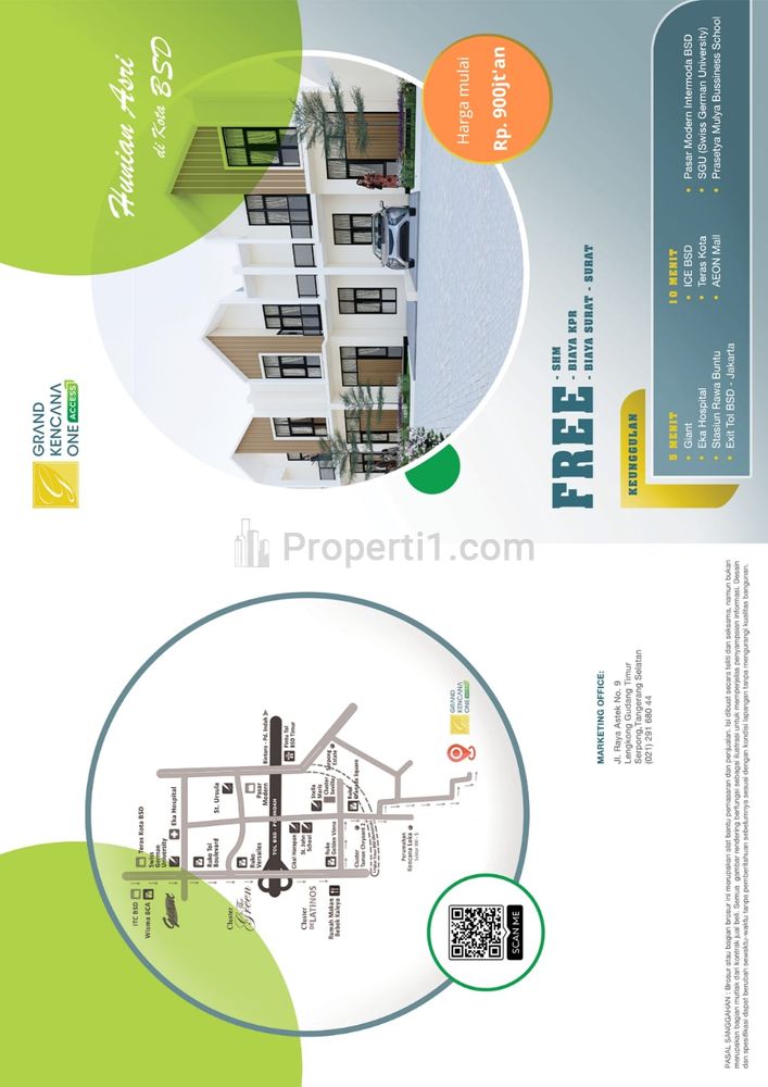 Dijual Rumah di Serpong BSD Tangsel, Dekat Stasiun Rawabuntu