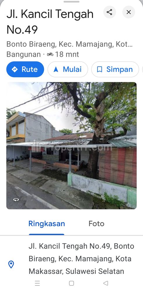 Jual Rumah Tua Eks Warkop di Mamajang Makassar Sulawesi Selatan
