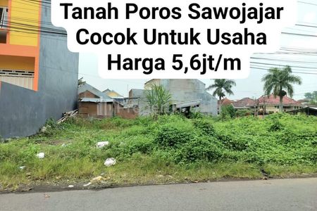 Dijual Tanah Luas 123 m3 di Poros Sawojajar 1 Malang