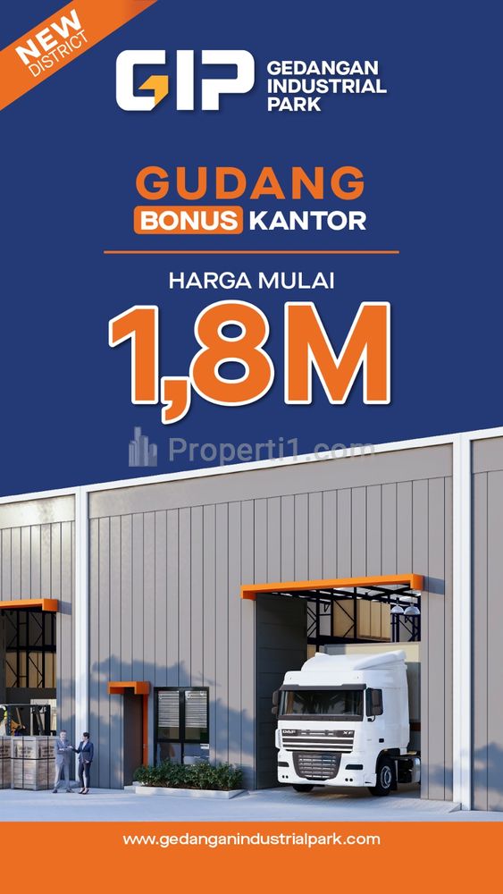Jual Pergudangan Baru "Gedangan Industrial Park" di Gedangan Sidoarjo