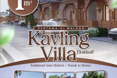 Dijual Tanah Kavling Villa Etnik Jawa di Malang