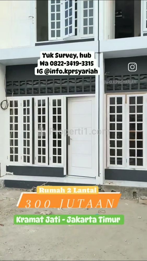 Dijual Rumah Baru Inden 2 Lantai di Kramat Jati, Jakarta Timur