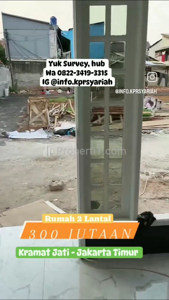 Dijual Rumah Baru Inden 2 Lantai di Kramat Jati, Jakarta Timur