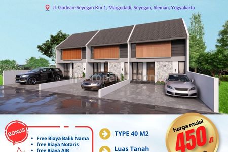 Dijual Rumah 3 Kamar Tidur 450 Jutaan di Sleman