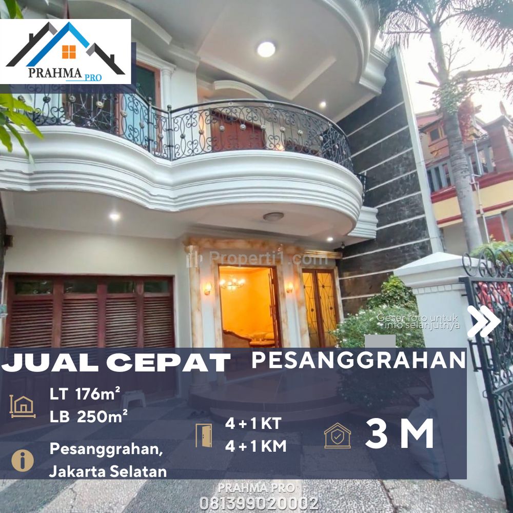 Dijual Cepat Rumah Dalam Cluster Full Furnish dengan Design Classic yang Siap Huni di Daerah Pesanggrahan, Jakarta Selatan