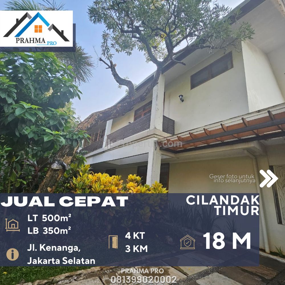 Dijual Rumah Bagus 2 Lantai dengan Kolam Renang Private di Daerah Cilandak Timur