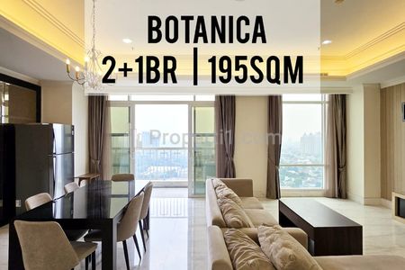 Jual Apartemen Botanica Termurah – 2+1 BR 195 m2 Furnished, Ready to Move in, High Floor – By Inhouse Botanica, Direct Owner