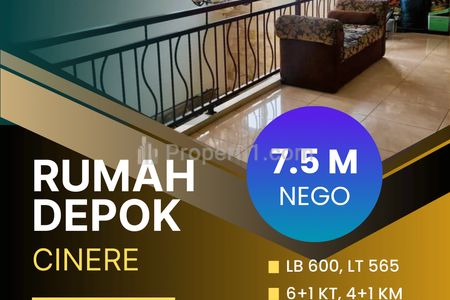 Jual Rumah di Depok Cinere, 2 Lantai Cakep, Dekat Pasar Segar Cinere