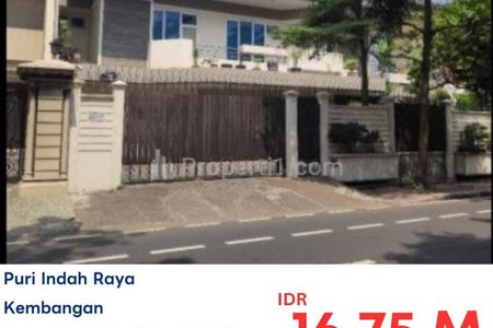 Dijual Rumah MEWAH di Puri Indah Raya Kembangan Jakarta Barat