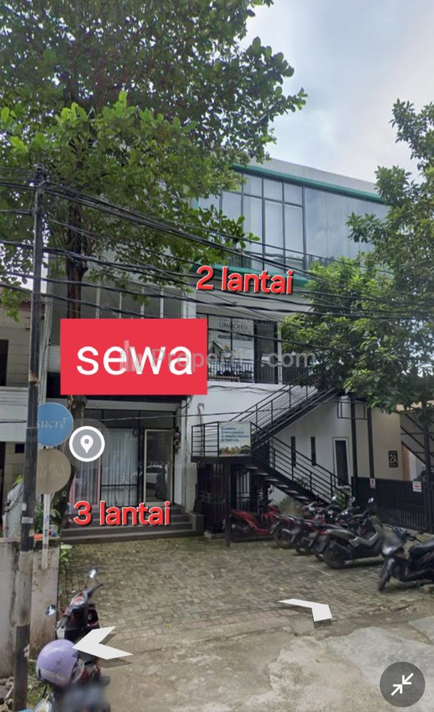 Disewakan Ruko 3 Lantai di Kebayoran Baru, Jakarta Selatan