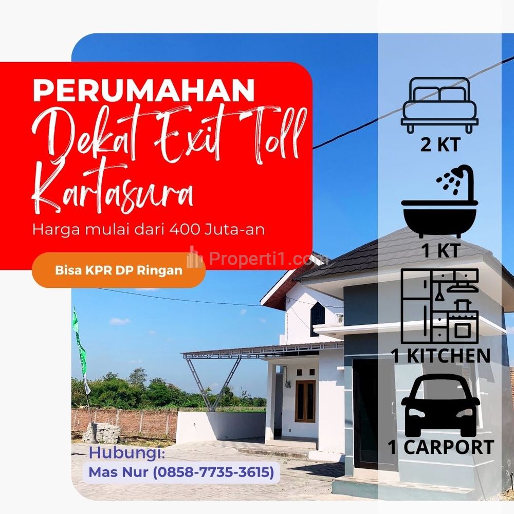 Dijual Cepat Hunian Strategis Dekat Tol Kartasura, Sukoharjo
