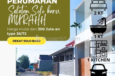 Rumah Dijual Murah Dekat Al-azhar Solo Baru, Sukoharjo