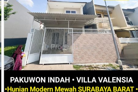 Dijual Rumah Murah di Pakuwon Indah Villa Valensia Surabaya, SEMI FURNITURE Mewah, Dekat Pakuwon Mall, PTC, Supermall