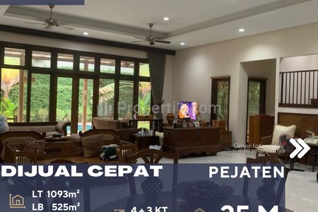 Dijual Rumah Bagus 2 Lantai dengan Private Pool di Daerah Pejaten Jakarta Selatan