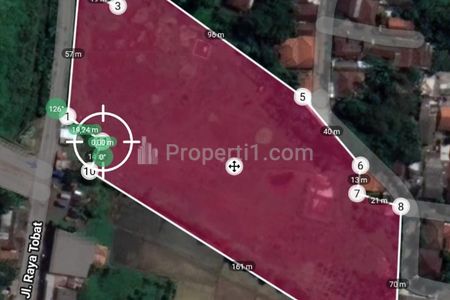 Jual Murah Tanah Pinggir Jalan SHM 1.3 Hektar di Jalan Raya Tobat, Balaraja Barat, Zona Industri, Tangerang, Banten