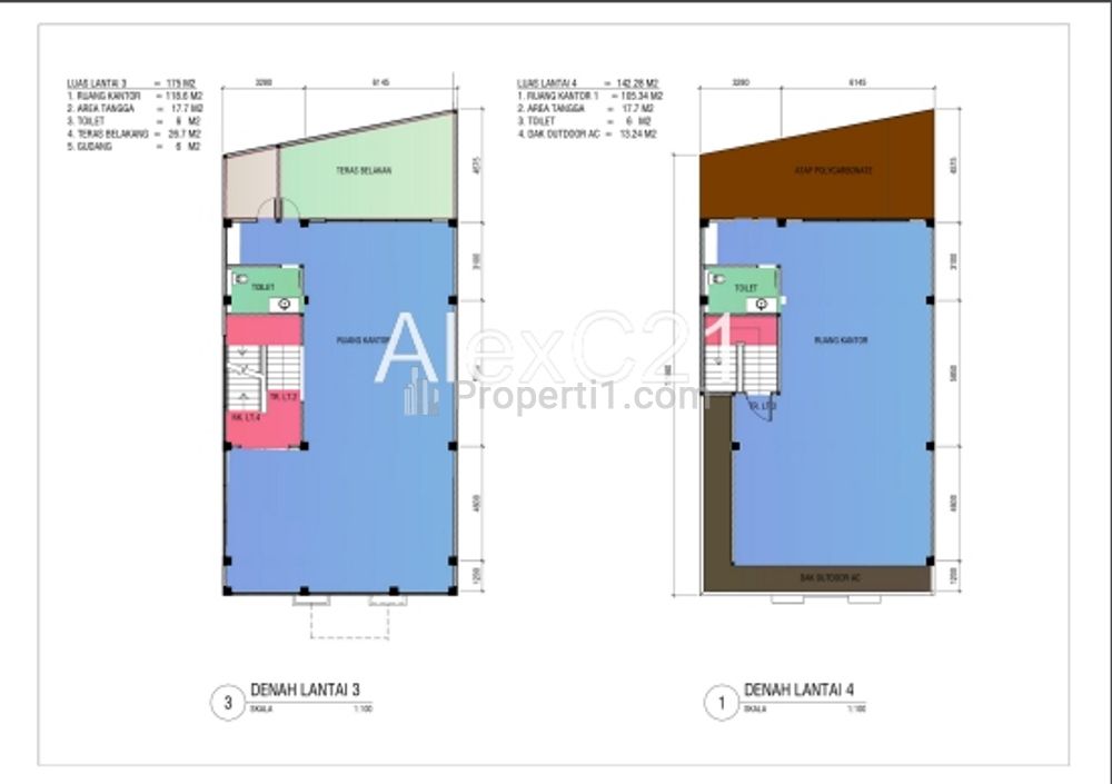 Dijual Gedung 4 Lantai di Area Kalibata, Pancoran, Jakarta Selatan