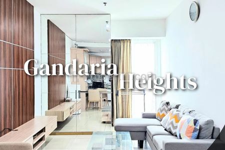 Sewa Apartemen Gandaria Heights Type 1 Bedroom, Selangkah ke Mall Gandaria City