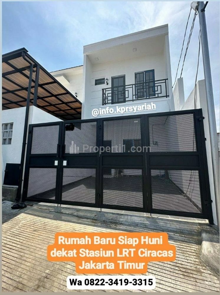 Jual Rumah Baru Siap Huni Dekat Stasiun LRT Ciracas di Jakarta Timur