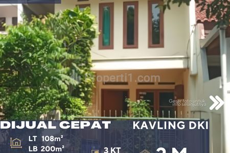 Jual Rumah Minimalis 2 Lantai Dalam Komplek Siap Huni di Daerah Duren Sawit Jakarta Timur