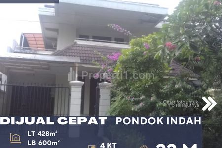 Dijual Rumah Bagus 2 Lantai Siap Huni di Daerah Pondok Indah Jakarta Selatan