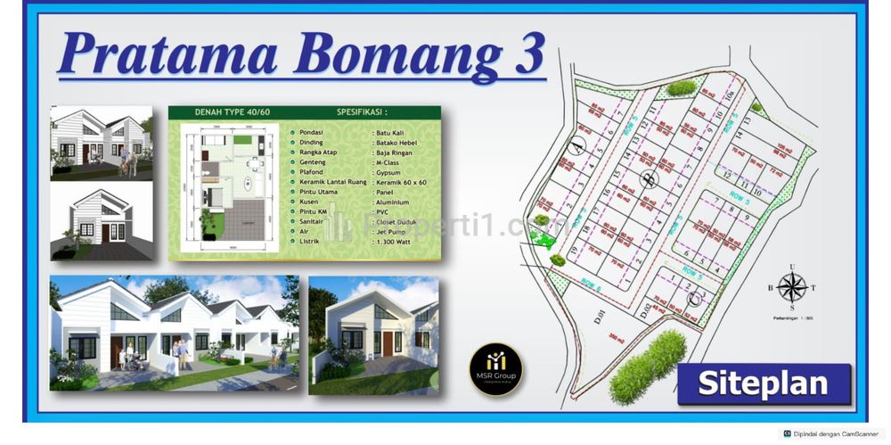 Dijual Rumah Murah Dekat Stasiun Bojong Grand Pratama Bomang Bogor, Cukup 3 Juta All in