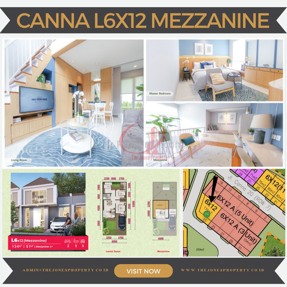 Dijual Cluster Canna L6x12 Mezzanine di Tangerang