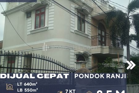 Dijual Rumah Mewah Kokoh Siap Huni di Daerah Ciputat Timur, Tangerang Selatan