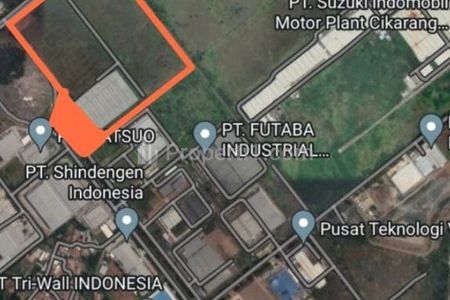 Jual Cepat Murah Tanah HGB 20 Hektar di Kawasan Industri GIIC Deltamas Cikarang, Bekasi, Jawa Barat