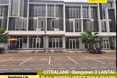 Dijual 4 Jejer Ruko Citraland North West Boulevard Surabaya Barat - Parkiran Luas - Row Jalan Raya Kembar Cocok Buat Segala Usaha